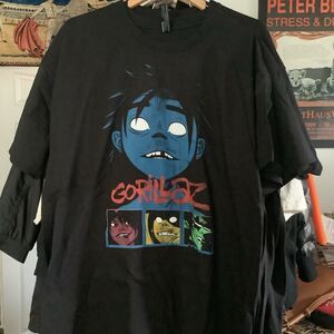 Gorillaz Rock the House Self-titled Rock Tee Size Xxl 2xl Band Rock Music New